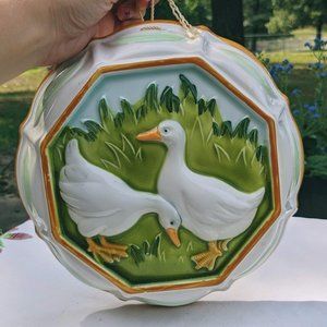 VTG Ceramic Duck Wall Hanging